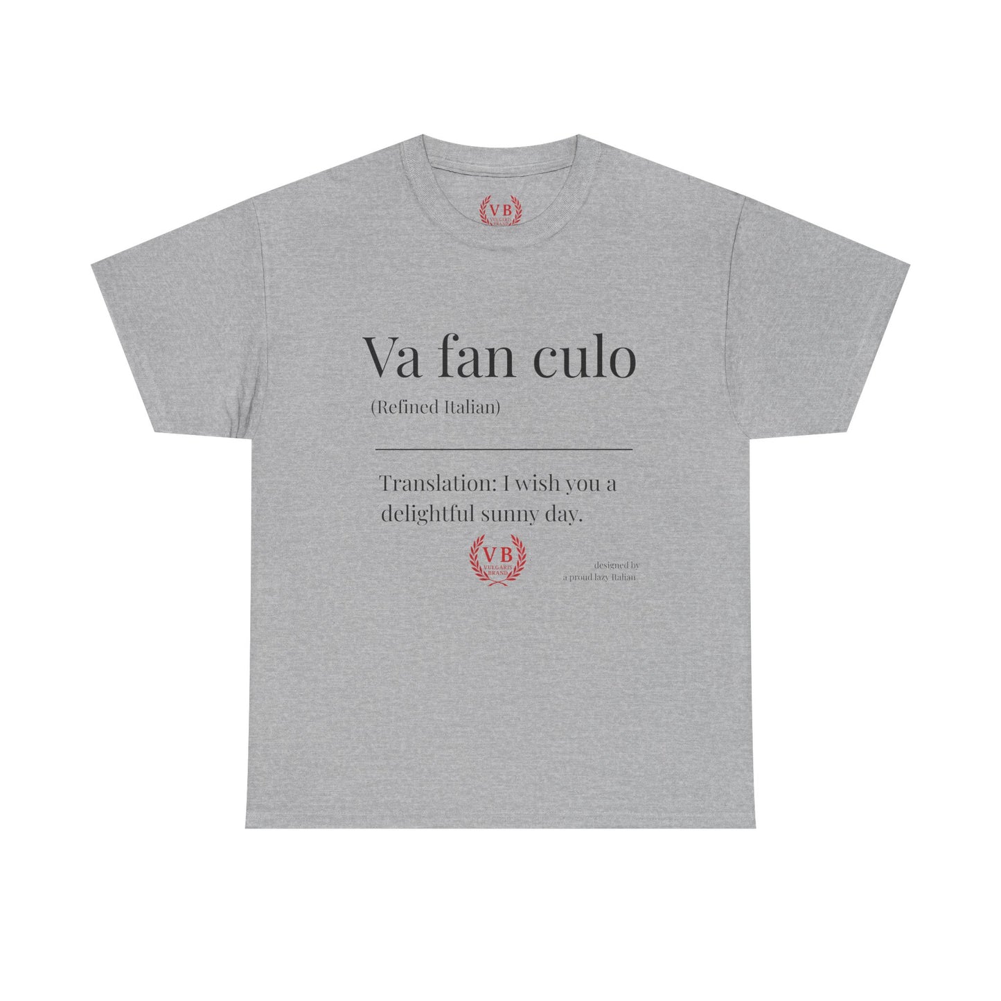 T-shirt Vulgaris Brand – Va fan culo | Unisexe coton premium, design provocateur italien