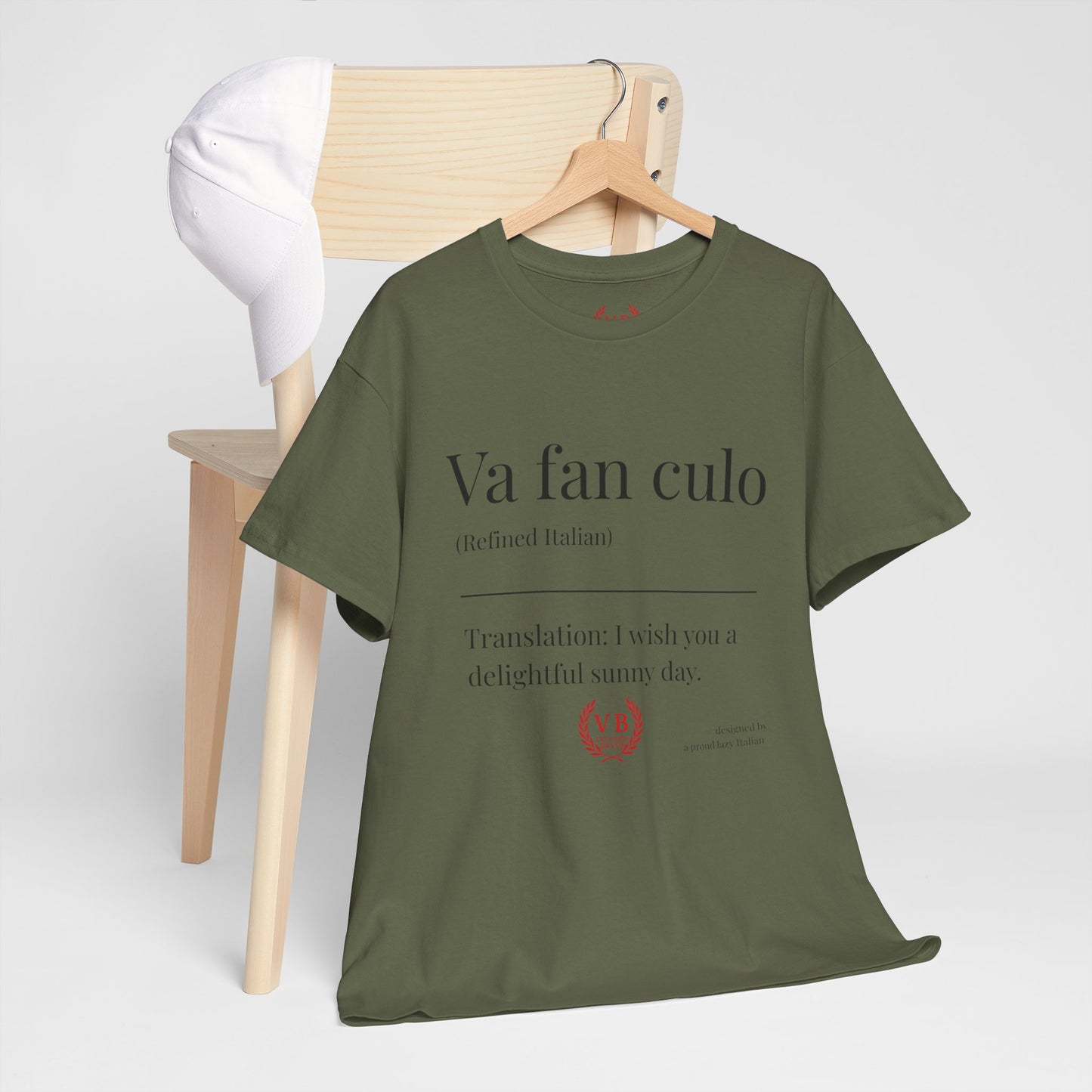 T-shirt Vulgaris Brand – Va fan culo | Unisexe coton premium, design provocateur italien