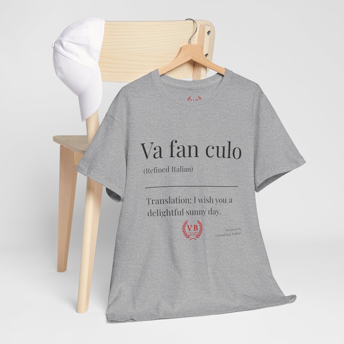 T-shirt Vulgaris Brand – Va fan culo | Unisexe coton premium, design provocateur italien