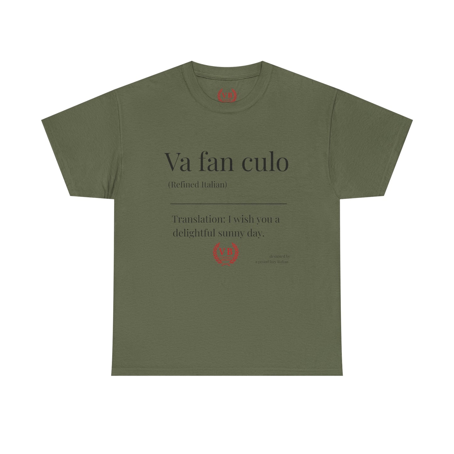 T-shirt Vulgaris Brand – Va fan culo | Unisexe coton premium, design provocateur italien