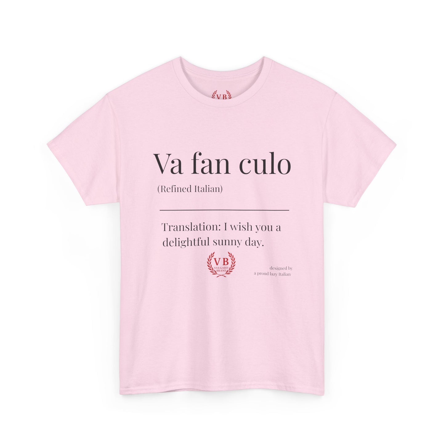 T-shirt Vulgaris Brand – Va fan culo | Unisexe coton premium, design provocateur italien