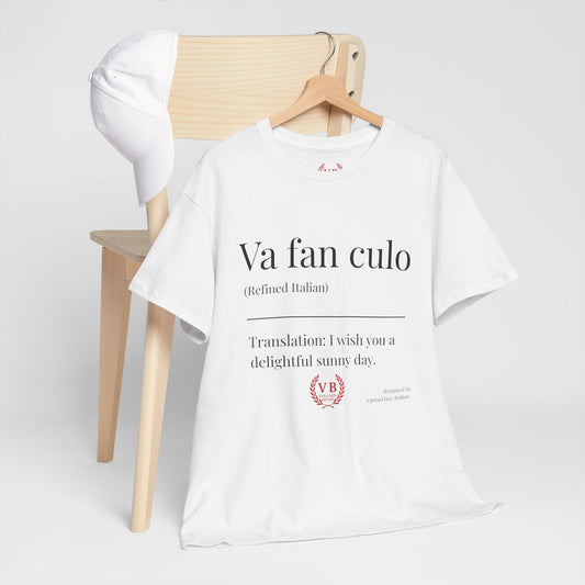 T-shirt Vulgaris Brand – Va fan culo | Unisexe coton premium, design provocateur italien