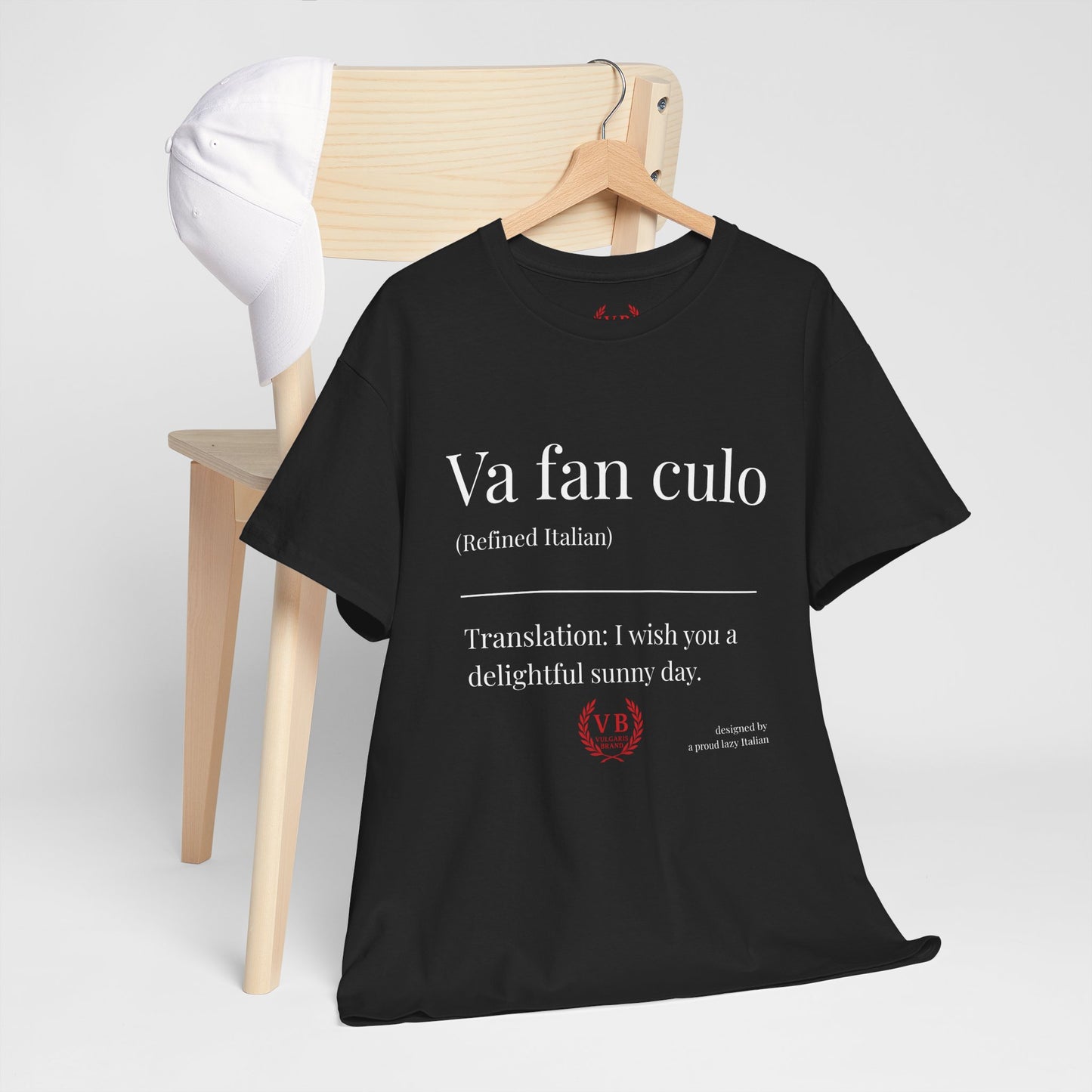 T-shirt Vulgaris Brand – Va fan culo | Unisexe coton premium, design provocateur italien