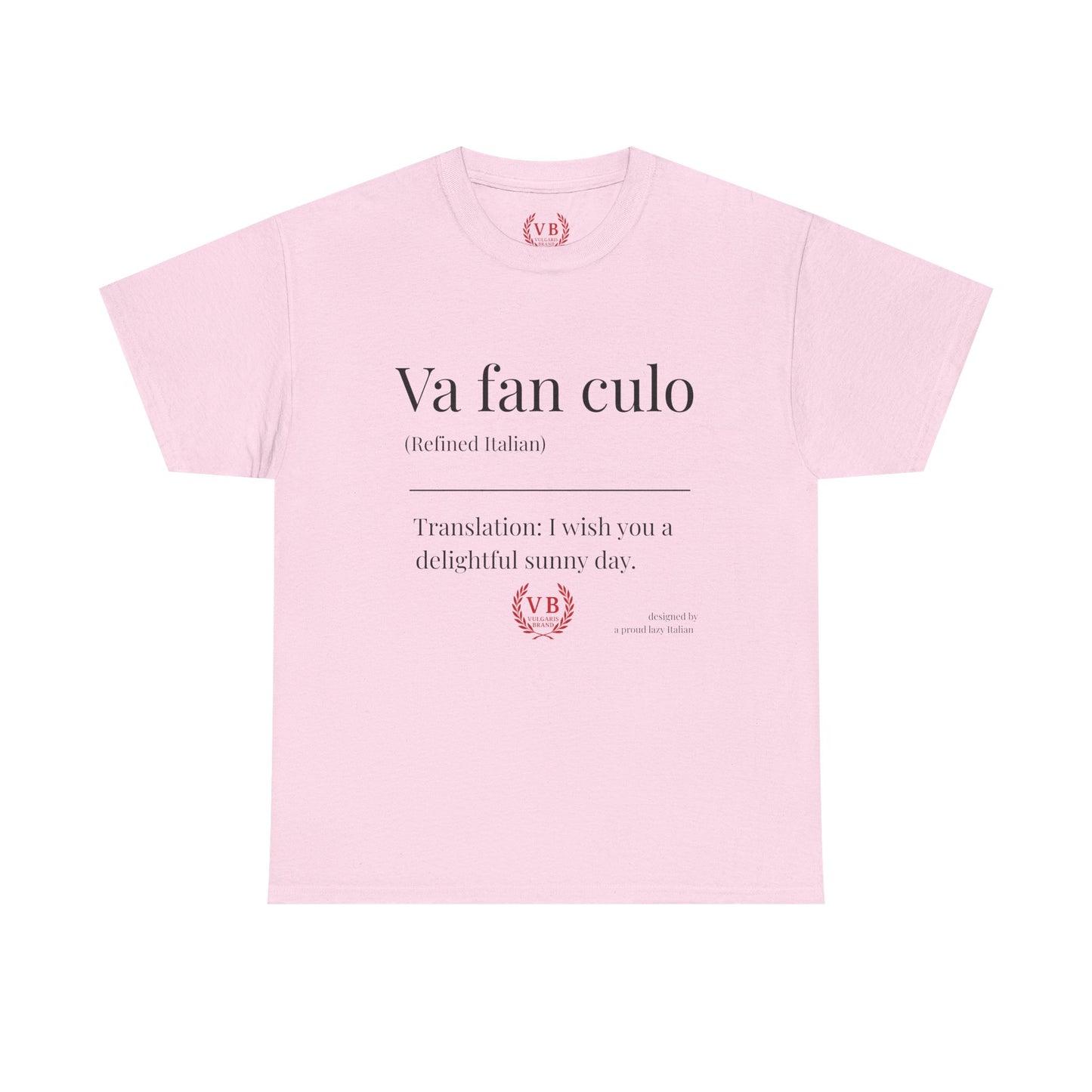 T-shirt Vulgaris Brand – Va fan culo | Unisexe coton premium, design provocateur italien
